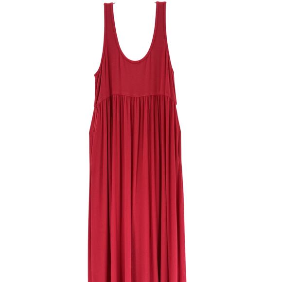 Hatch The Softest Red Rayon Rib Nursing Tank Dress Size 3 - Picture 3 of 4